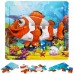 Toytexx Wooden Jigsaw Puzzles, 6 Pack Ocean Puzzles for Toddlers Kids 3 Years Old Educational Toys for Boys and Girls